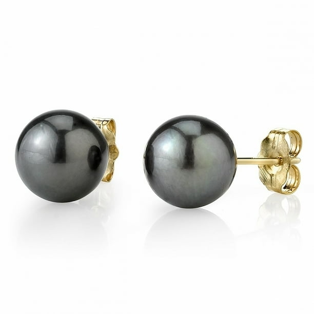 Solid 925 Sterling Silver 10-11mm FW Cultured Button Simulated Pearl Green Earrings Solid 925 Sterling Silver 10-11mm FW Cultured Button Simulated Pearl Green Earrings